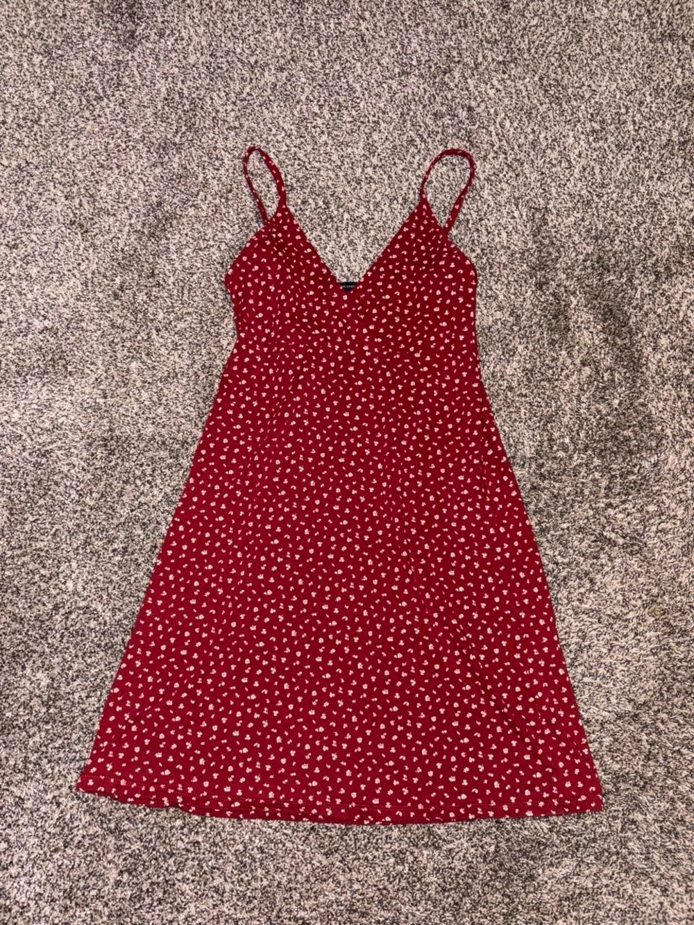 Brandy Melville Red Floral Amara Mini Dress